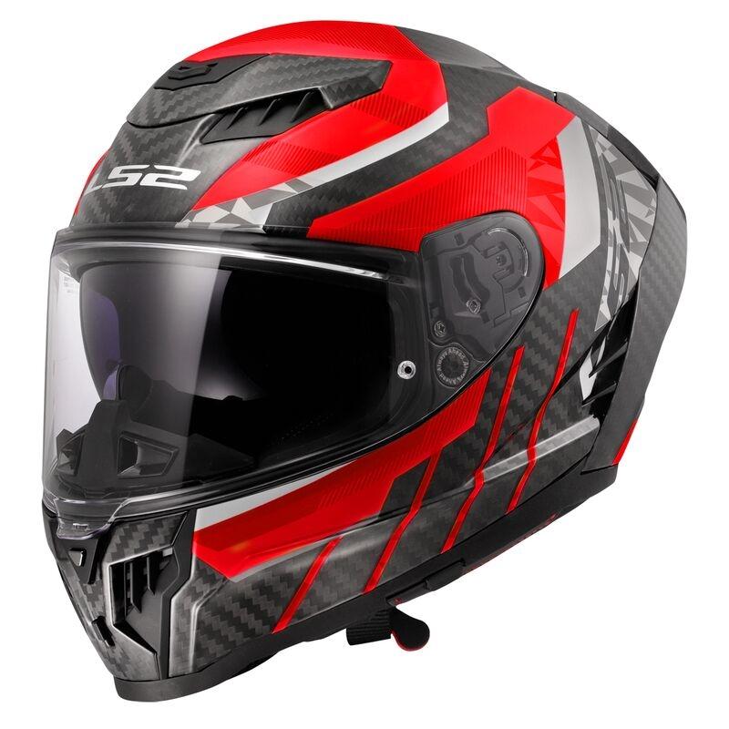 CASCO INTEGRAL LS2 FF807 DRAGON TRAX RED