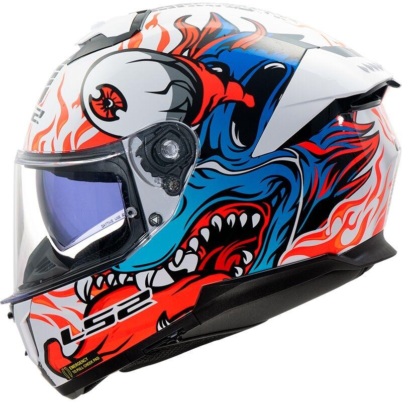CASCO INTEGRAL LS2 FF808 STREAM II INFERNO WHITE BLUE-06