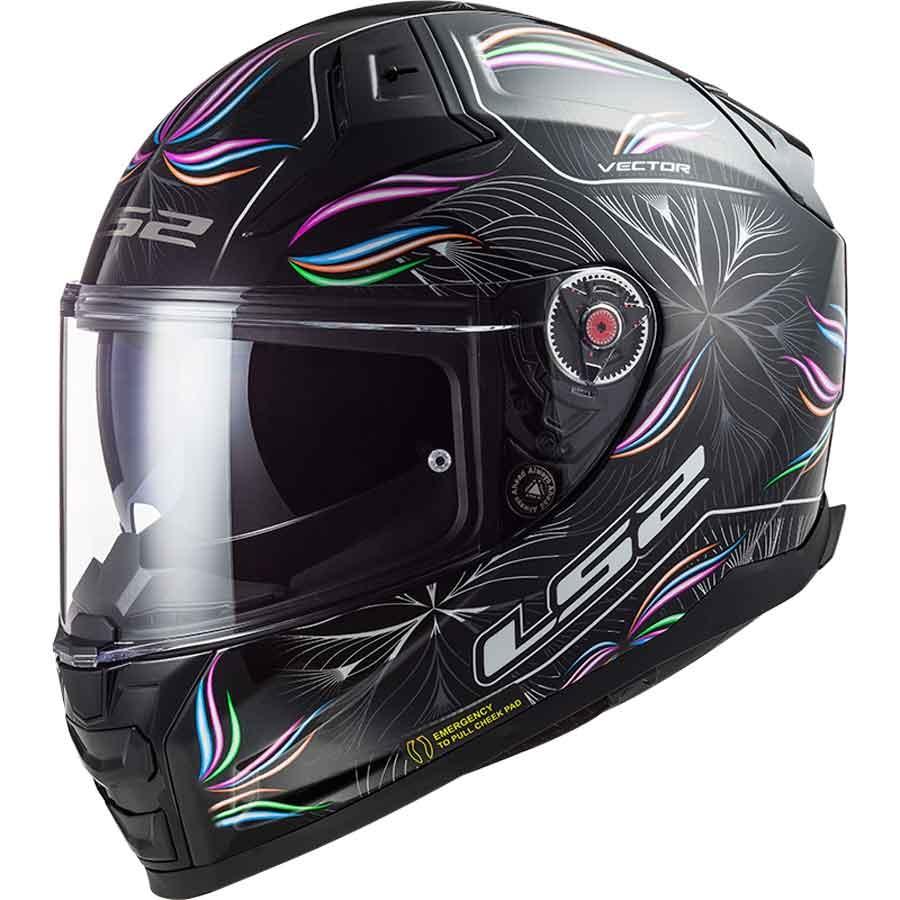CASCO LS2 INTEGRAL FF811 VECTOR II TROPICAL BLACK WHITE-06