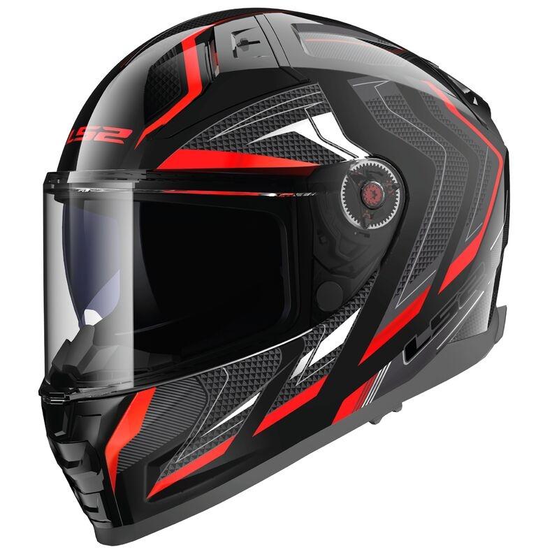 CASCO LS2 INTEGRAL FF811 VECTOR II D ALIZER BLACK RED-06
