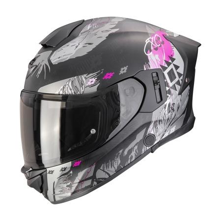CASCO SCORPION EXO-530 AIR HADJI NEGRO MATE-ROSA