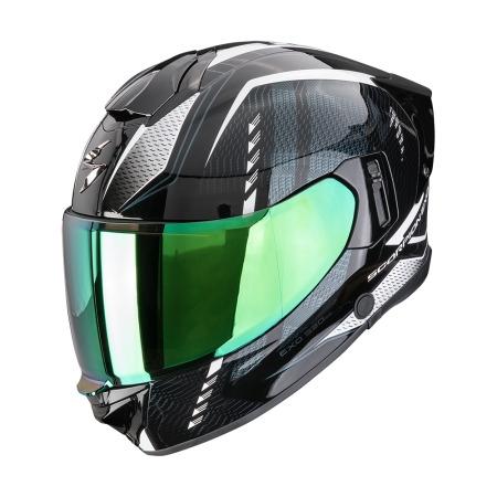 CASCO SCORPION EXO-530 AIR THERAS NEGRO-CAMBIANTE-BLANCO