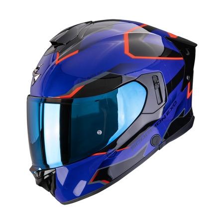 CASCO SCORPION EXO-530 AIR CLIP AZUL-NEGRO-ROJO
