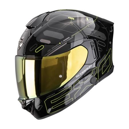 CASCO SCORPION EXO-530 AIR FOND NEGRO-AMARILLO NEÓN