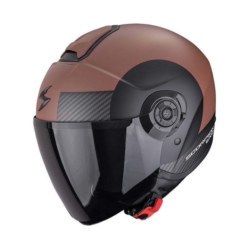 CASCO SCORPION EXO-CITY II SHEER MARRÓN-NEGRO MATE
