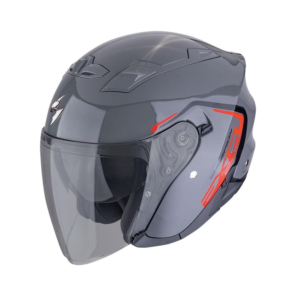 CASCO SCORPION  JET EXO-230 CIT-E GRIS-ROJO
