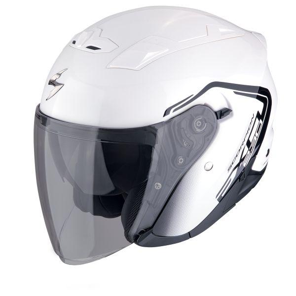 CASCO SCORPION  JET EXO-230 CIT-E BLANCO-NEGRO