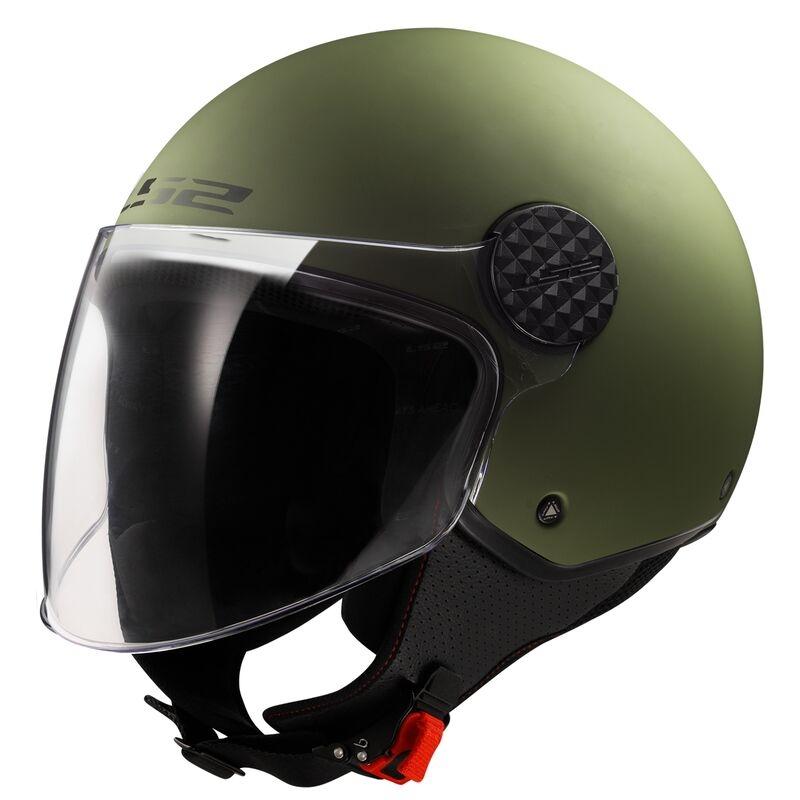CASCO LS2 ABIERTO OF558 SPHERE II SOLID MATT MILITARY GREEN-06