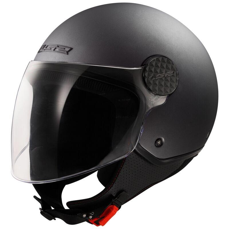 CASCO LS2 ABIERTO OF558 SPHERE LUX II SOLID MATT TITANIUM-06