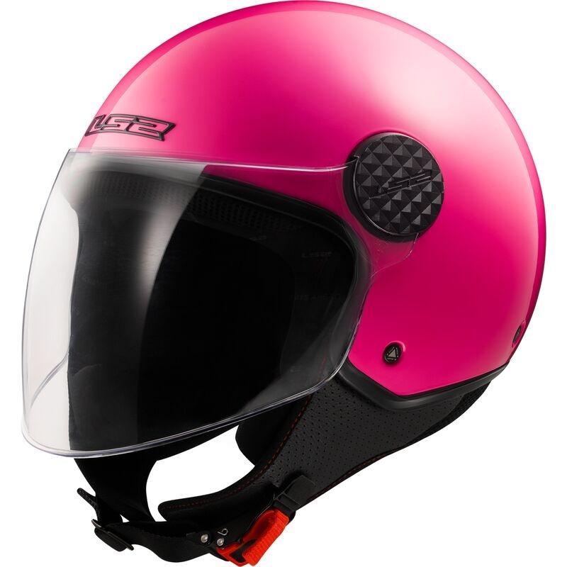 CASCO LS2 ABIERTO OF558 SPHERE LUX II SOLID FLUO PINK-06