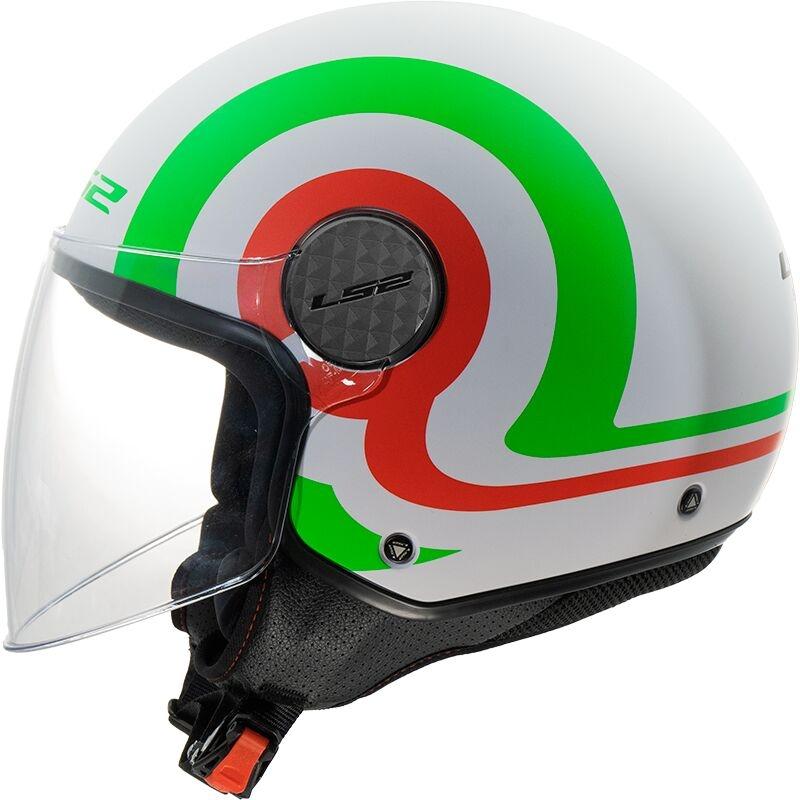 CASCO ABIERTO LS2 OF558 SPHERE LUX II URBY WHITE GREEN RED-06