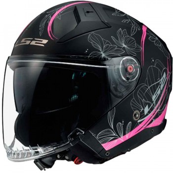 CASCO LS2 ABIERTO OF603 INFINITY II LOTUS MATT PINK-06