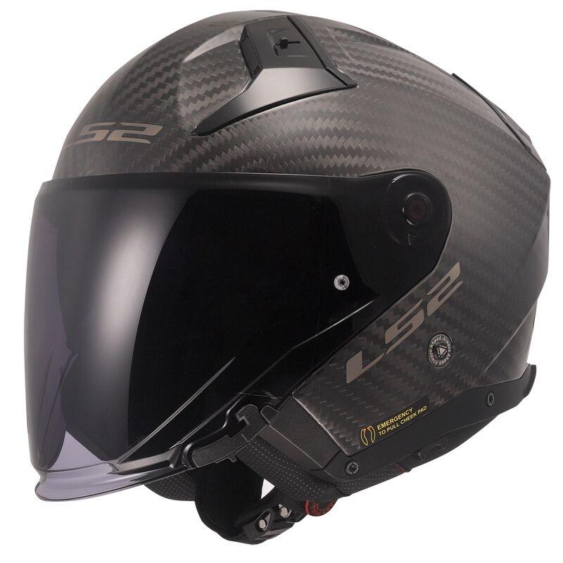 CASCO LS2 ABIERTO OF603 INFINITY II C MATT CARBON-06