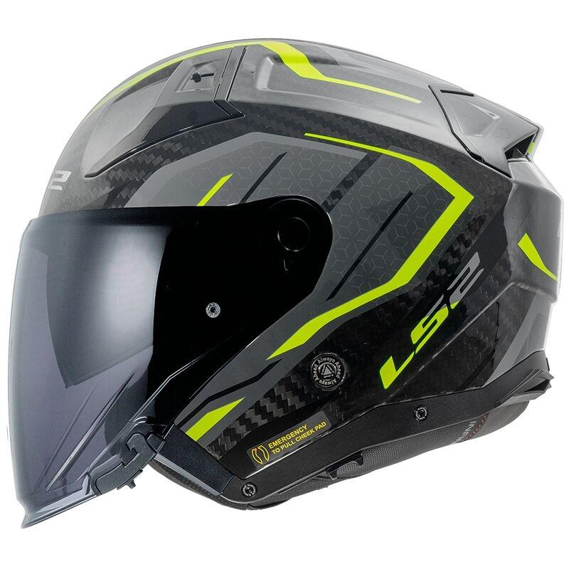 CASCO ABIERTO LS2 OF603 INFINITY II C URUS H-VIS YELLOW-06