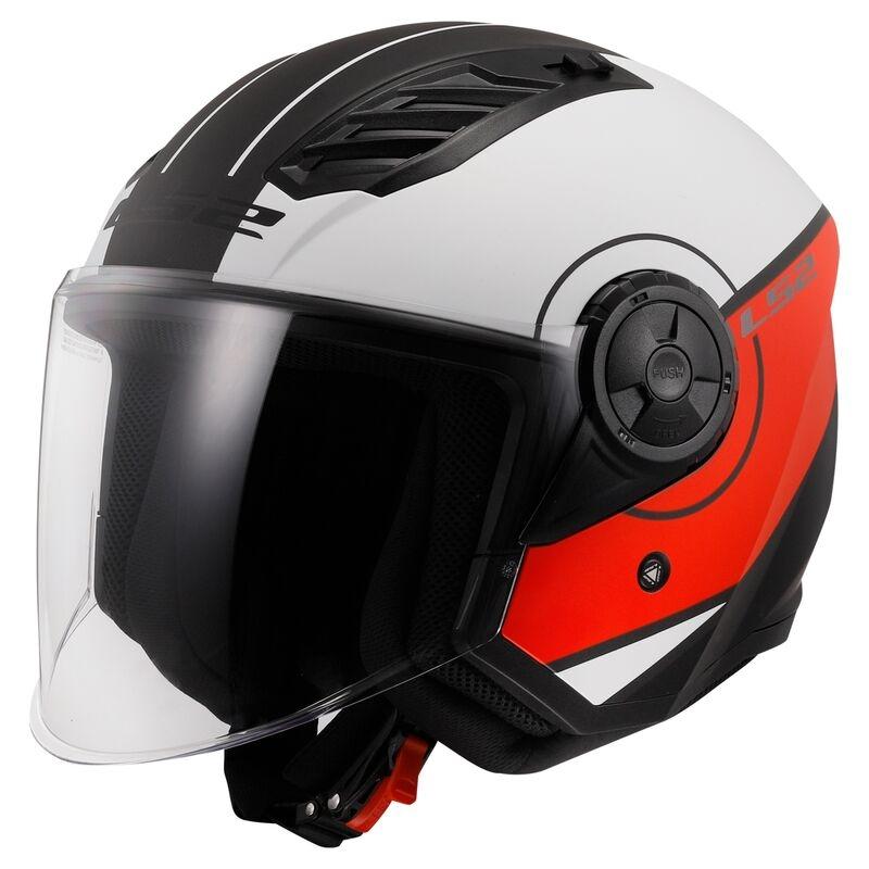 CASCO LS2 ABIERTO OF616 AIRFLOW II COVER MATT WHITE RED-06