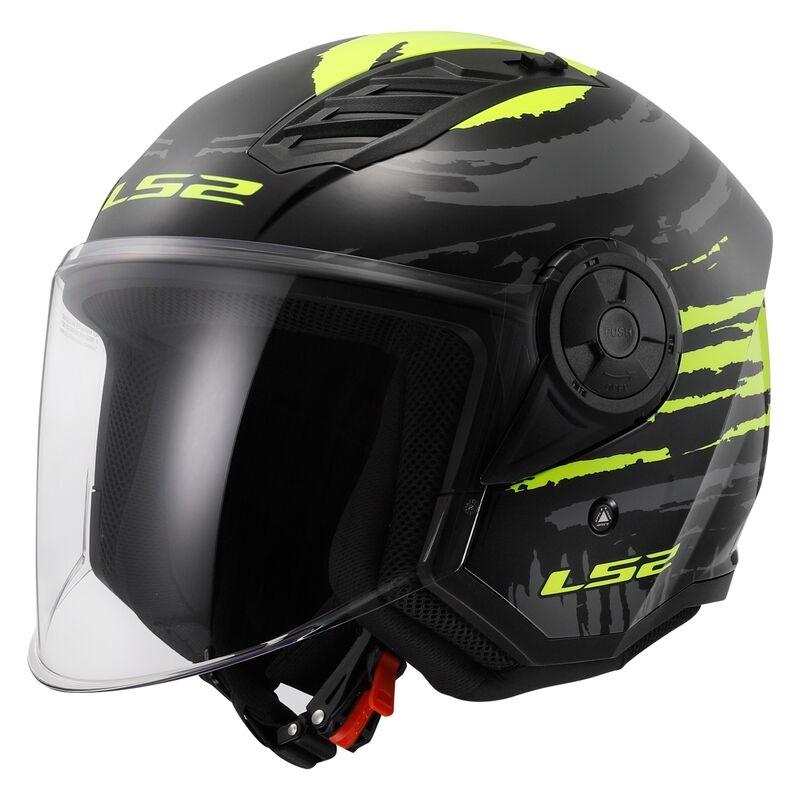 CASCO LS2 ABIERTO OF616 AIRFLOW II BRUSH BLACK H-V YELLOW-06