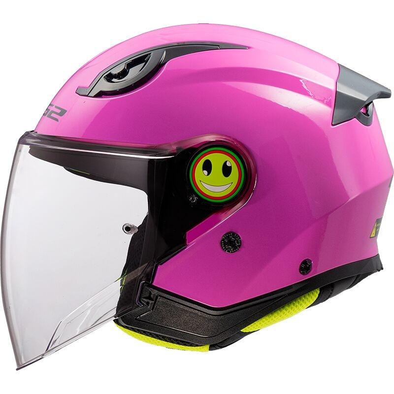 CASCO ABIERTO LS2 OF622 FUNNY II SOLID PINK