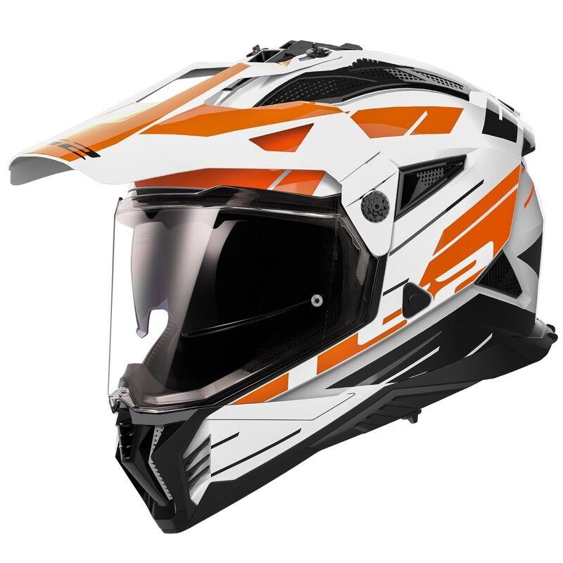 CASCO LS2 OFF-ROAD MX702 PIONEER II NAMIB WHITE ORANGE -06