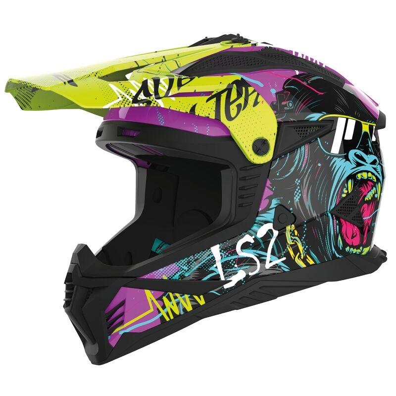 CASCO LS2 OFF-ROAD MX708 FAST II GORILLA PURPLE H-V YELLOW-06