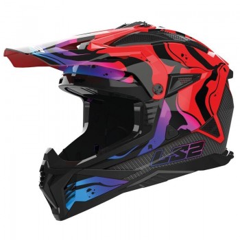 CASCO LS2 OFF-ROAD MX708 FAST II WASH RED-06