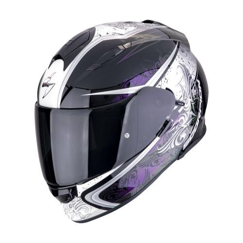 CASCO SCORPION  TOURING EXO-491 RUN NEGRO-CAMALEON