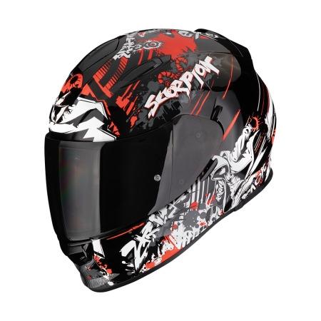 CASCO SCORPION EXO-491 SPECTOR NEGRO-ROJO