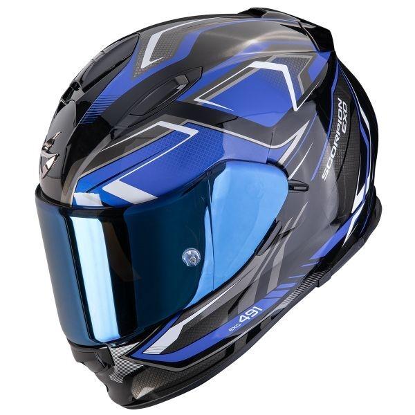 CASCO SCORPION EXO-491 ZUMO NEGRO-AZUL