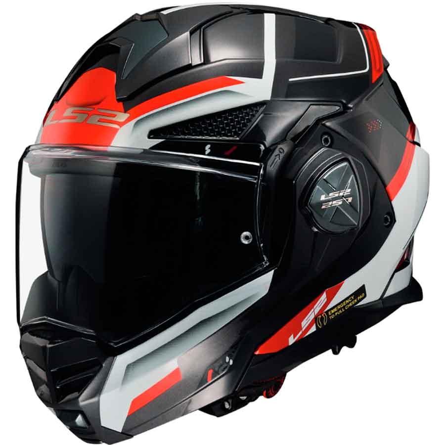 CASCO LS2 CONVERTIBLE FF901 ADVANT X SPECTRUM BLACK WHITE RED-06