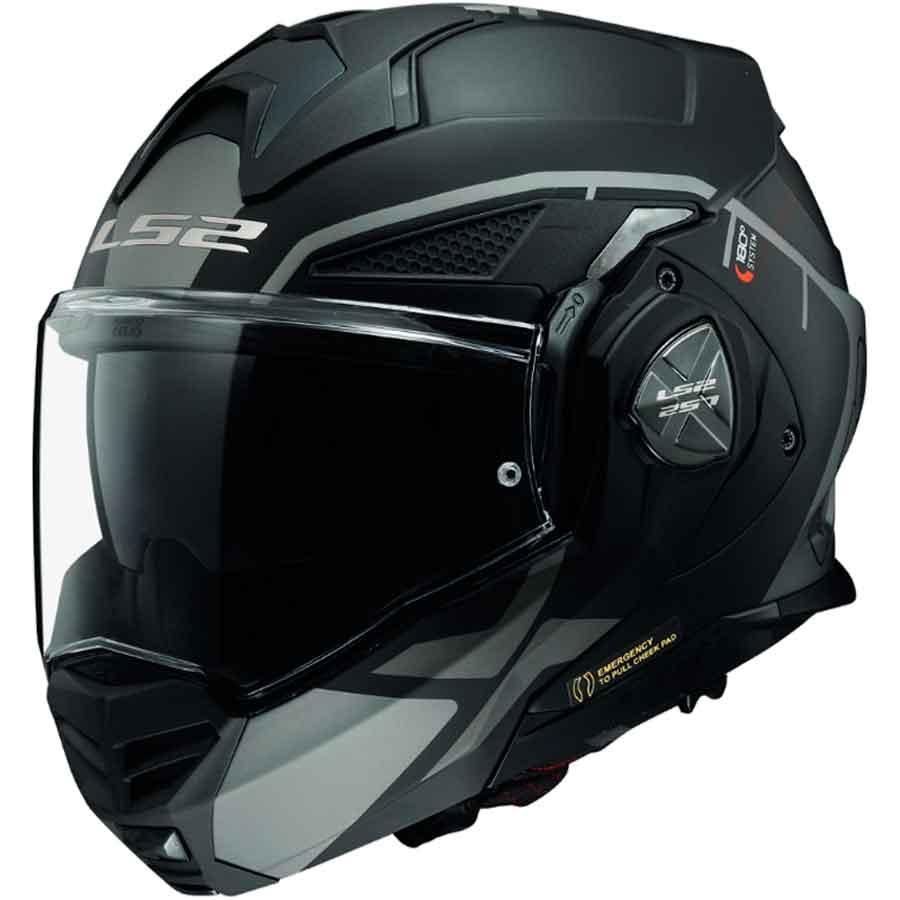 CASCO LS2 CONVERTIBLE FF901 ADVANT X METRYK MATT TITANIUM-06