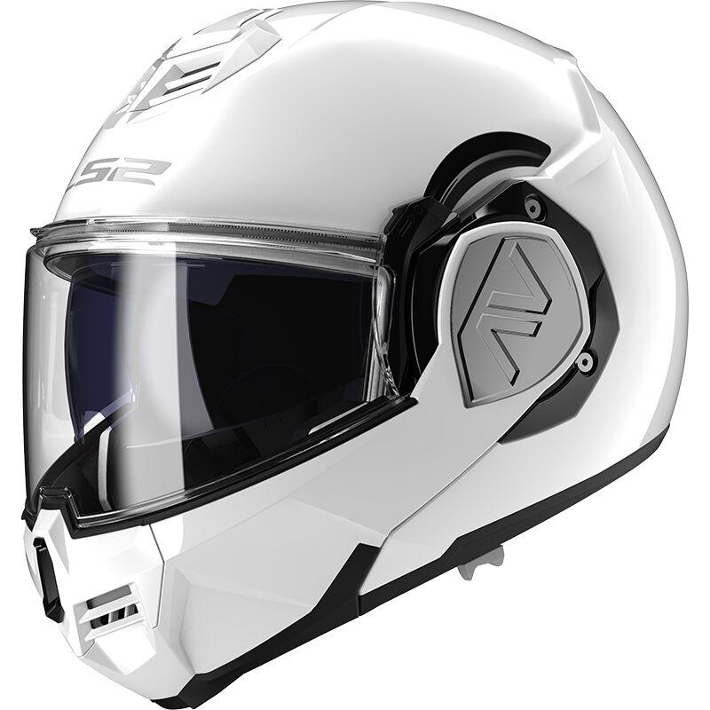 CASCO LS2 CONVERTIBLE FF906 ADVANT SOLID WHITE WITH LS2-4X UCS-06