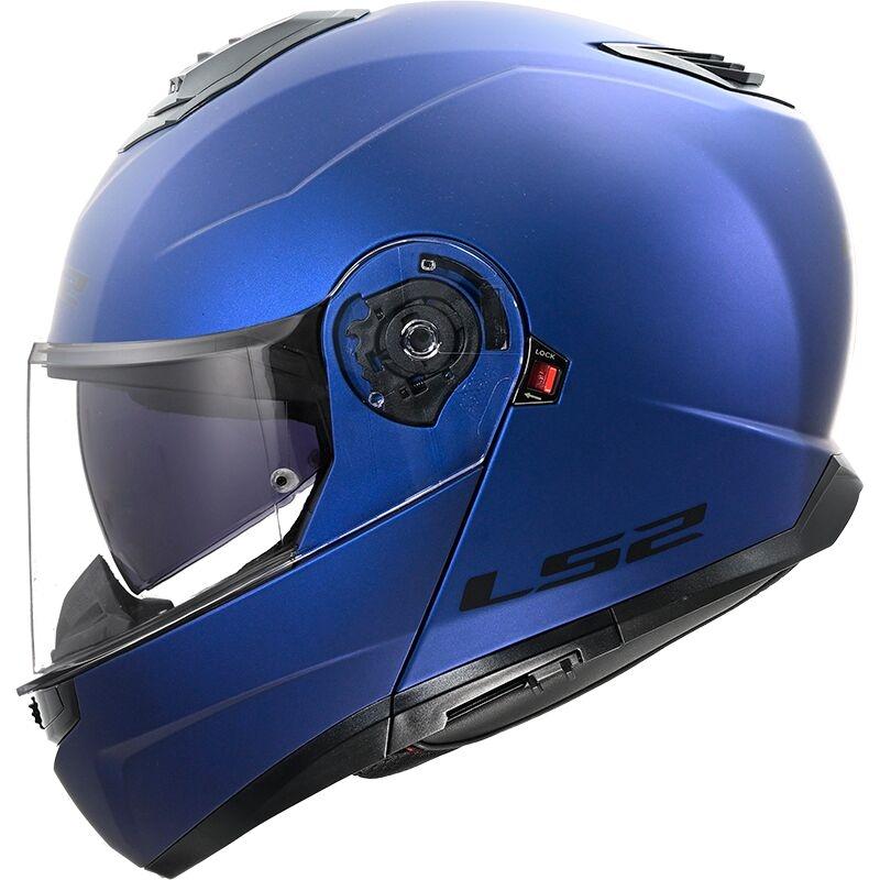 CASCO CONVERTIBLE LS2 FF908 STROBE II MATT NAVY BLUE-06