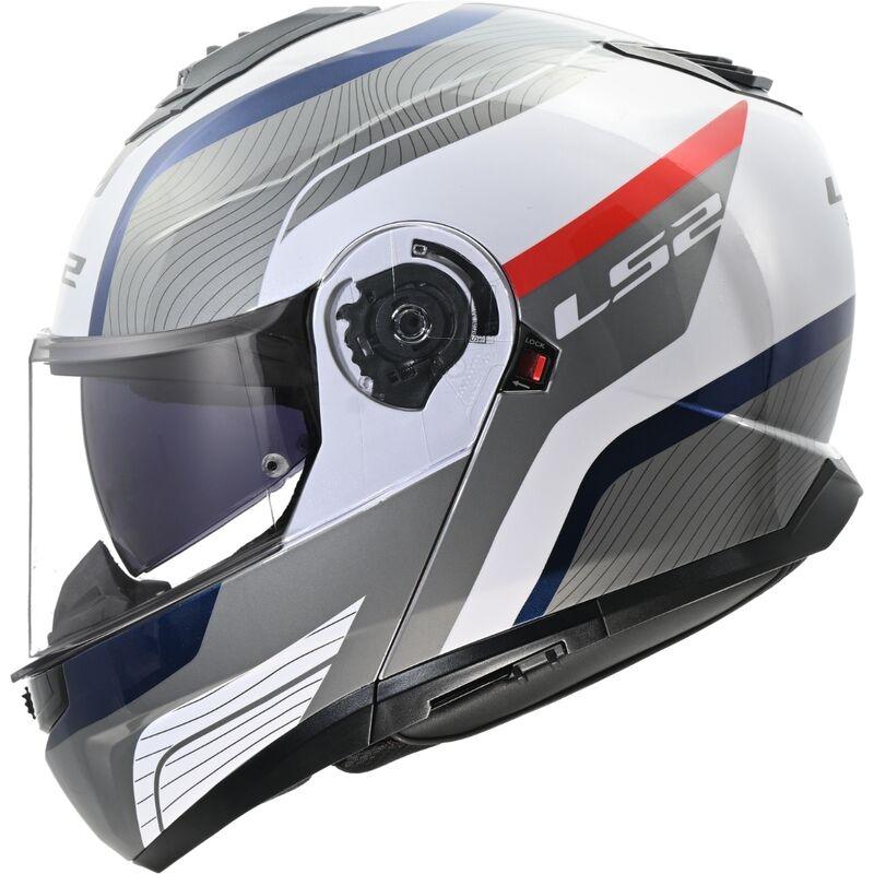 CASCO CONVERTIBLE LS2 FF908 STROBE II MONZA WHITE BLUE RED-06