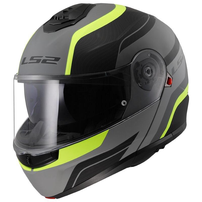 CASCO LS2 CONVERTIBLE FF908 STROBE II MONZA M.BLACK H-V YELLOW-06