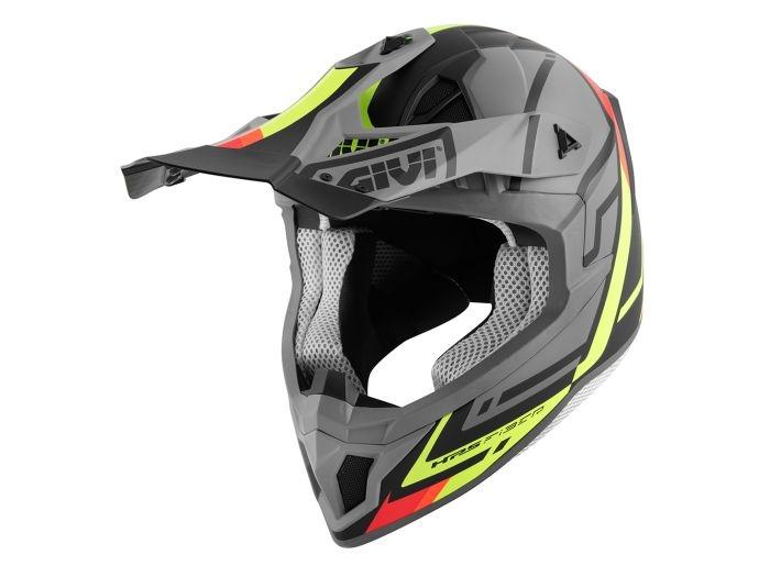 CASCO GIVI FULL CROSS LOGIC FIBER.V. GRIS