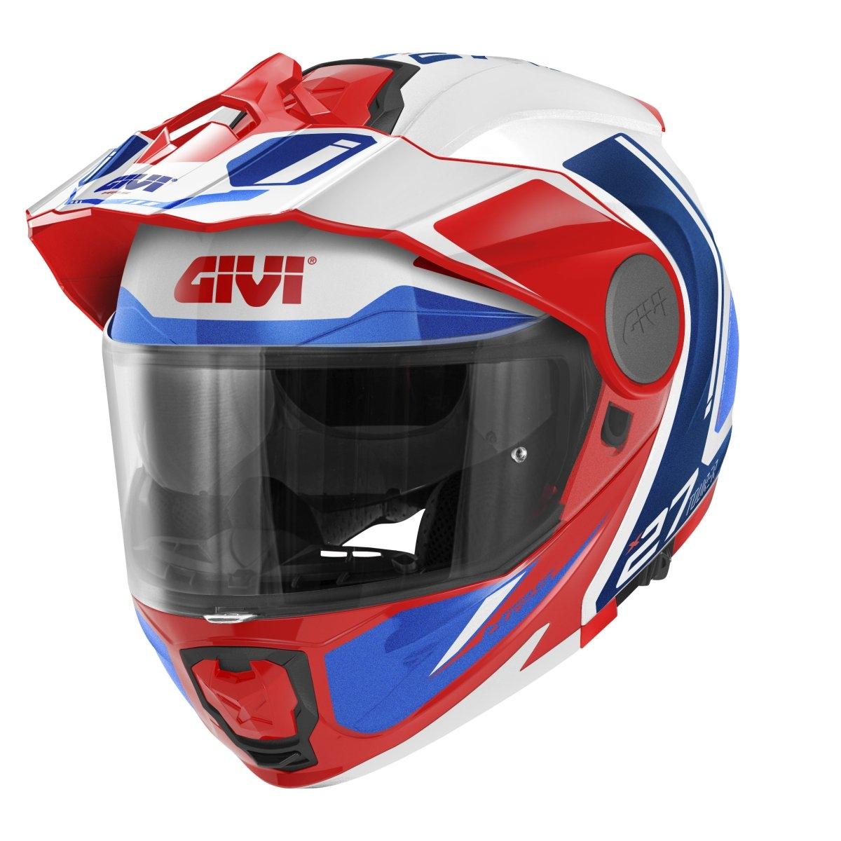 CASCO GIVI MOD X27/TOURER C/PLBLANCO-BR/AZUL/