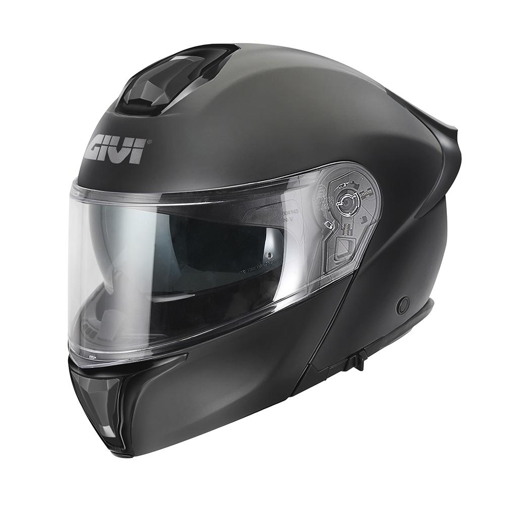 CASCO GIVI FLIPUP FIBER C/PL X50/S NEGRO