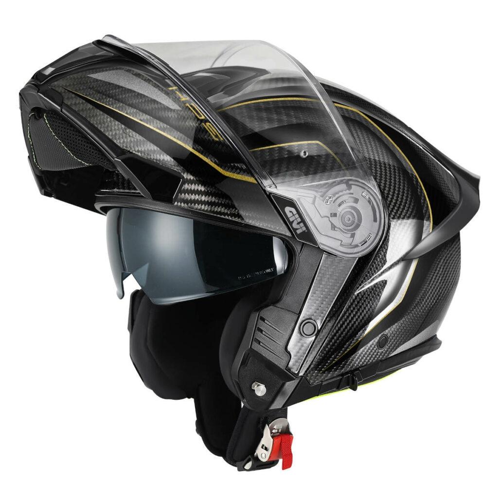 CASCO GIVI FLIPUP CARBON C/P X50 CARBON-BR