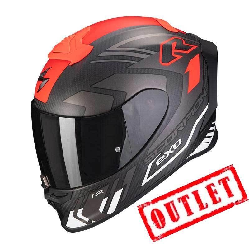 CASCO SCORPION EXO-R1 EVO CARBON AIR SUPRA MATT BLACK-SILVER-WHITE