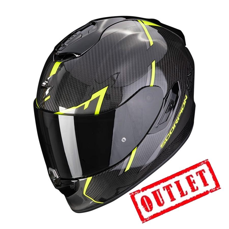 CASCO SCORPION EXO-1400 EVO CARBON AIR KENDAL BLACK-NEON YELLOW