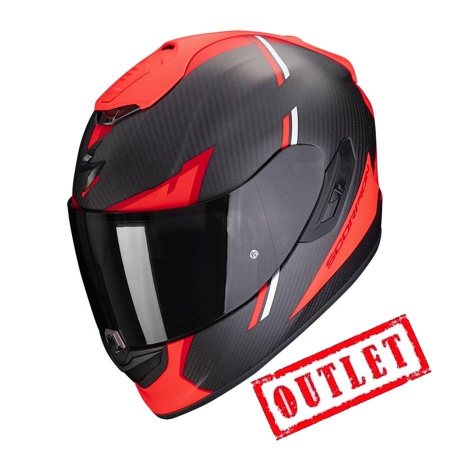 CASCO SCORPION EXO-1400 EVO CARBON AIR KENDAL MATT BLACK-RED