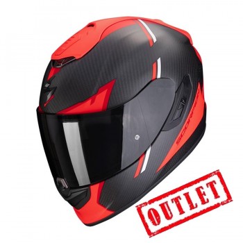 CASCO SCORPION EXO-1400 EVO CARBON AIR KENDAL MATT BLACK-RED