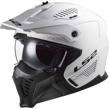 CASCO LS2 ABIERTO OF606 DRIFTER SOLID WHITE-06
