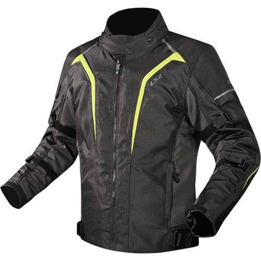 CHAQUETA LS2 SEPANG MAN JACKET BLACK GREY H-V YELLOW