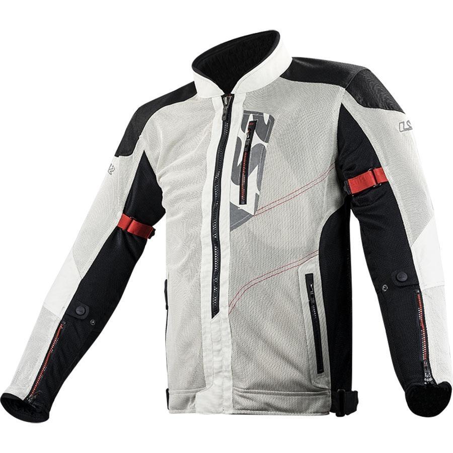 CHAQUETA LS2 VENTILADA ALBA MAN LIGHT GREY (GRIS CLARA)