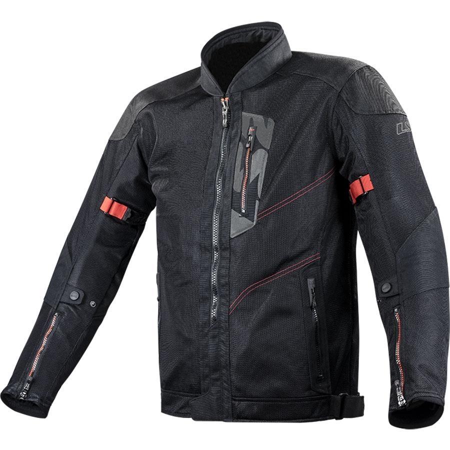 CHAQUETA LS2 VENTILADA ALBA MAN BLACK (NEGRA)