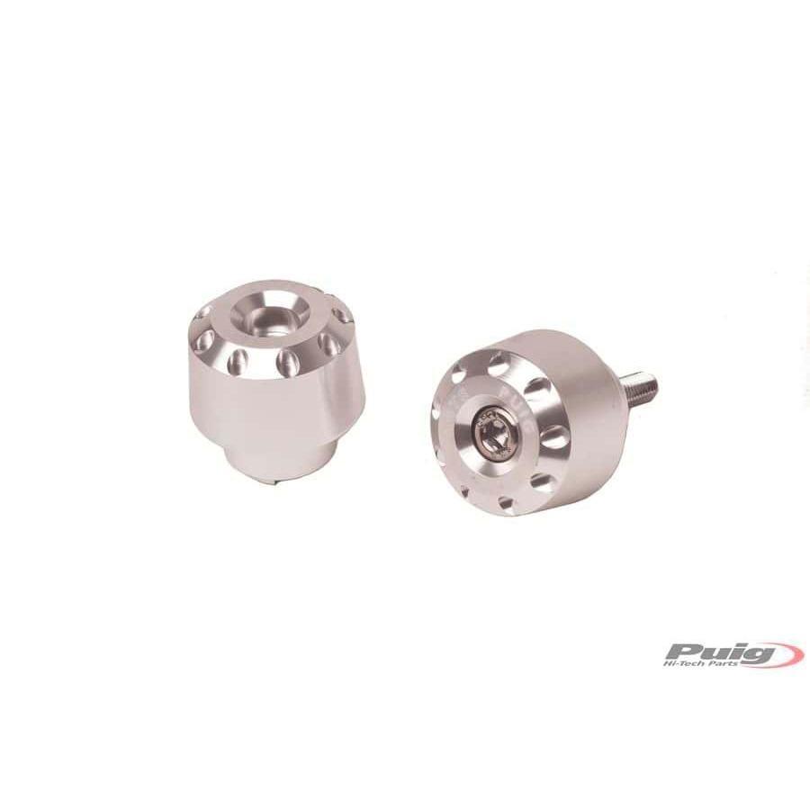 CONTRAPESOS MANILLAR PUIG ALUMINIO YAMAHA MT-09 TRACER C/PLATA