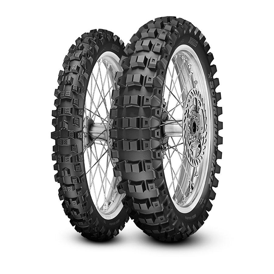 CUBIERTA NEUMATICO PIRELLI 80/100 12NHS 50M ScXMSR 80/100P 12R SCORPION MX32 MID SOFT R  801001250M