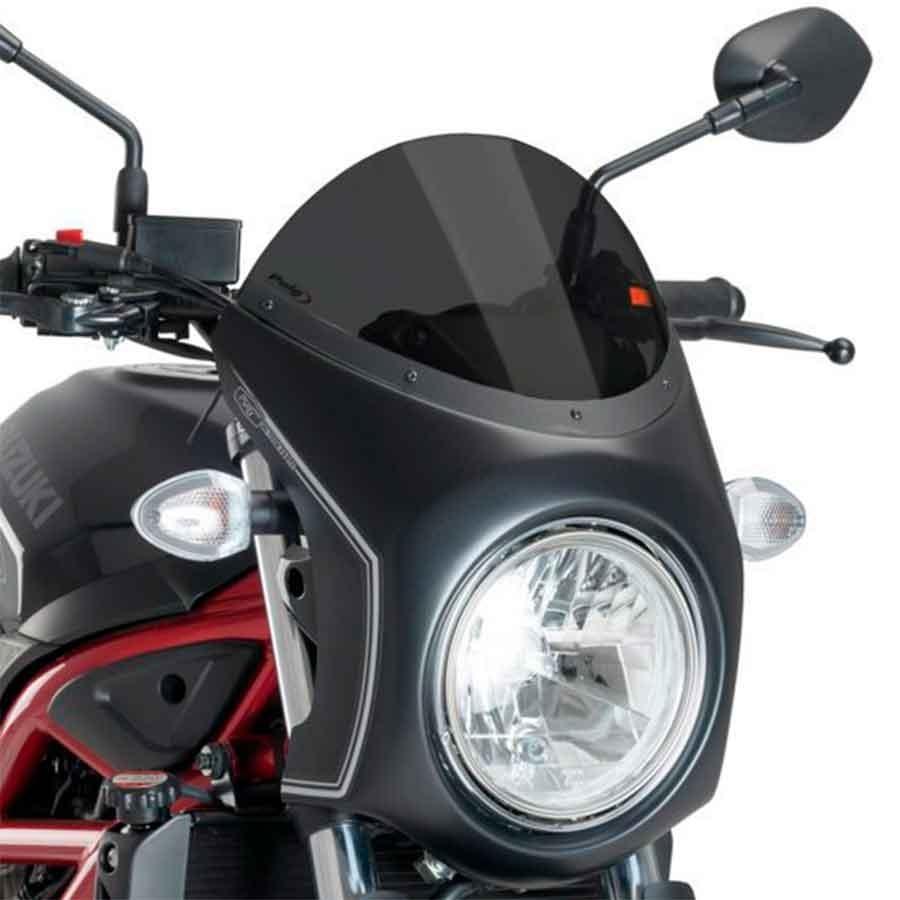 SEMICARENADO PUIG NEGRO MATE SUZUKI SV650 16'- CON FUME 3169F