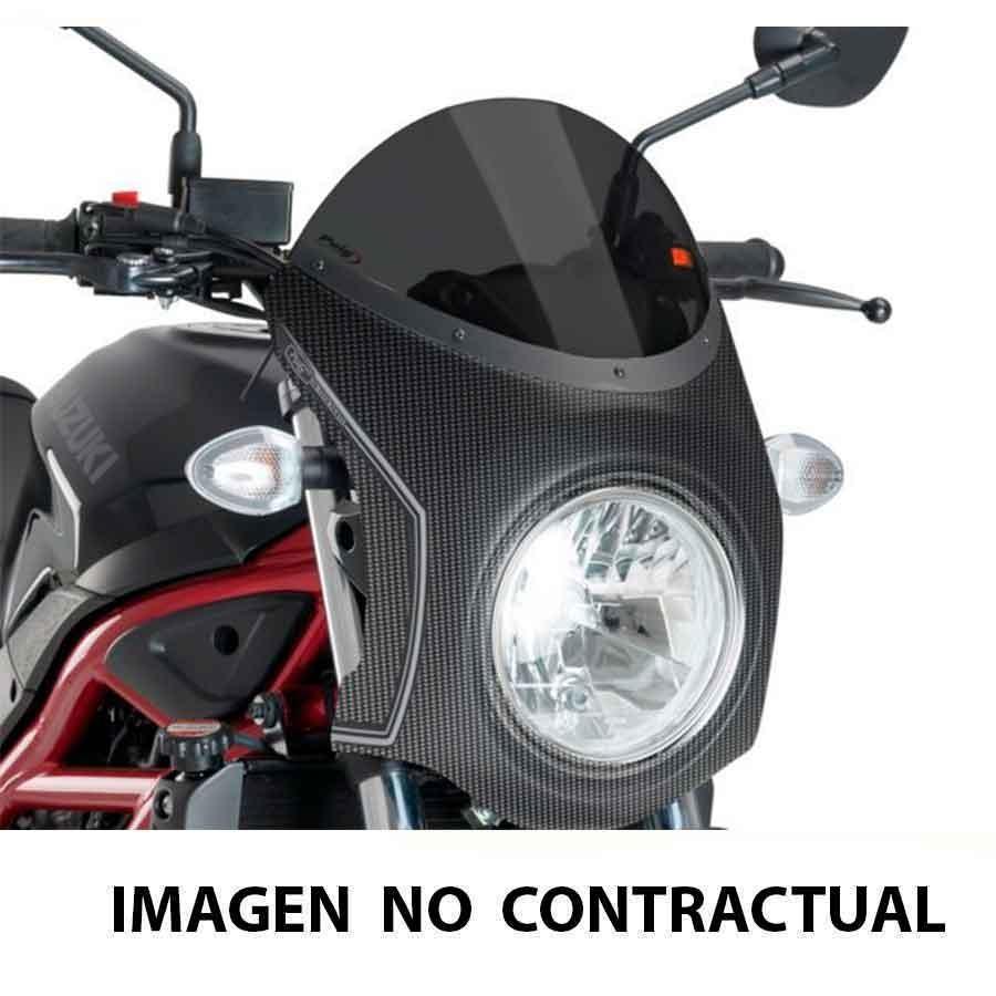 SEMICARENADO PUIG NEGRO MATE SUZUKI SV650 16'- CON NEGRO 3169N