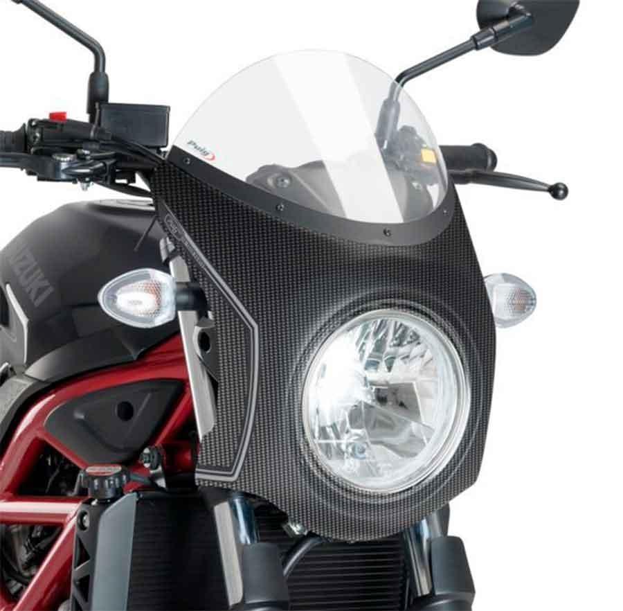 SEMICARENADO PUIG SIMIL CARBONO SUZUKI SV650 16'- CON TRA 3170W